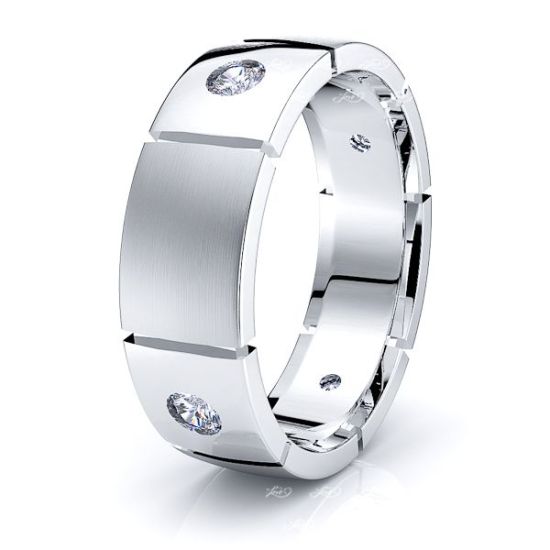 Isabelle Mens Diamond Wedding Band