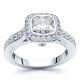 Kentucky Halo Engagement Ring