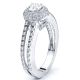Iowa Halo Engagement Ring