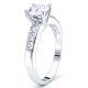 Trellis Pave Set Engagement Ring