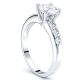 Trellis Pave Set Engagement Ring