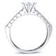 Quebec Pave Set Engagement Ring