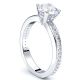 New York Pave Set Engagement Ring