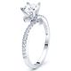 Oklahoma Pave Set Engagement Ring