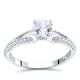 Rhode Island Pave Set Engagement Ring