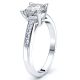 California Pave Set Engagement Ring