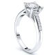 California Pave Set Engagement Ring
