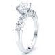 Melina Sidestone Engagement Ring