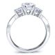 New Orleans Three Stone Engagement Ring