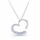 Drina Diamond Heart Pendant