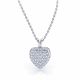 Ginevra Heart Shaped Diamond Pendant