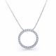 Blancheflor Diamond Circle Pendant