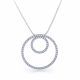 Valentine Diamond Circle Pendant