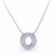 Eveline Diamond Circle Pendant