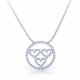 Veva Circle Diamond Pendant