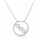 Perrine Circle Heart Pendant