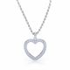 Immacolata Diamond Heart Pendant