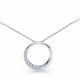 Ouida Diamond Circle Pendant