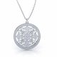 Elvire Diamond Fancy Circle Pendant