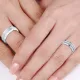 1.60 Carat Stylish Designer 6mm His and Hers Diamond Wedding Band Set