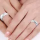 6mm V Design Matching His and Hers Wedding Band Set
