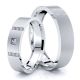 0.11 Carat 5mm Sleek Basic His and Hers Diamond Wedding Band Set