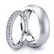 0.60 Carat Eternity 6mm His and 3mm Hers Diamond Wedding Band Set