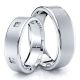0.20 Carat 6mmTraditional His and Hers Diamond Wedding Ring Set