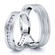 0.42 Carat Trendy Classic 5mm His and Hers Diamond Wedding Band Set