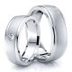 0.08 Carat Bestseller Classic 6mm His and Hers Diamond Wedding Band Set