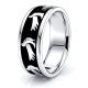 Milo Dove Motif Religious Mens Wedding Band