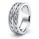 Rufus Hand Briaded Mens Wedding Ring