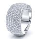 Cruzita Pave Set Women Anniversary Wedding Band