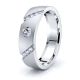 Flora Mens Diamond Wedding Ring