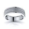 Elijah Hand Woven Mens Wedding Ring