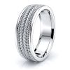 Elijah Hand Woven Mens Wedding Ring