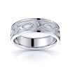 Eli Jesus Fish Motif Mens Wedding Ring