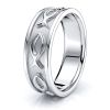 Eli Jesus Fish Motif Mens Wedding Ring