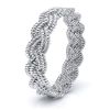 Thomas Mens Hand Braided Wedding Band