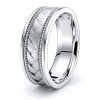 Zachary Hand Woven Mens Wedding Band