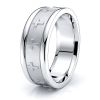 Adrian Religious Handmade Mens Wedding Band