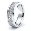 Emmett Hand Woven Mens Wedding Band
