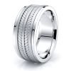 Oscar Mens Hand Braided Wedding Ring