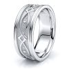 Ronan Hand Woven Mens Wedding Band