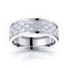 Hugo Hand Woven Mens Wedding Band