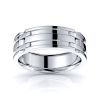 August Handmade Mens Wedding Ring