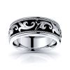 Caspian Antique Handmade Mens Wedding Ring