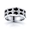 Ezekiel Celtic Cross Mens Wedding Band