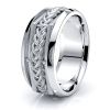 Calvin Hand Woven Mens Wedding Band