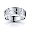 Stellan Handmade Greek Key Mens Wedding Ring